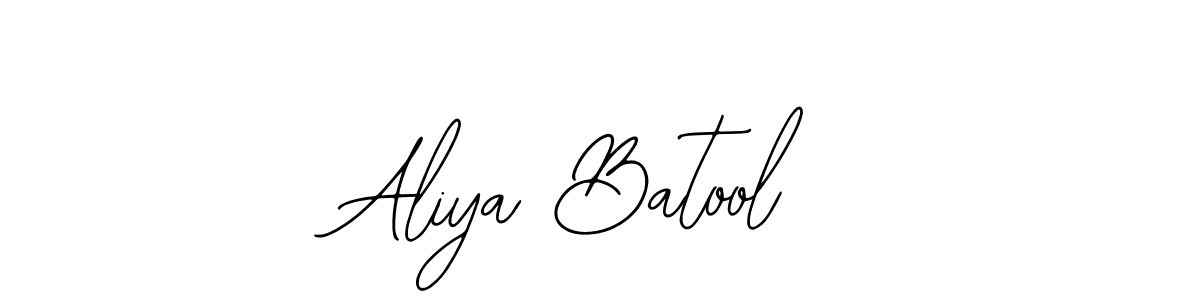 Bearetta-2O07w is a professional signature style that is perfect for those who want to add a touch of class to their signature. It is also a great choice for those who want to make their signature more unique. Get Aliya Batool name to fancy signature for free. Aliya Batool signature style 12 images and pictures png