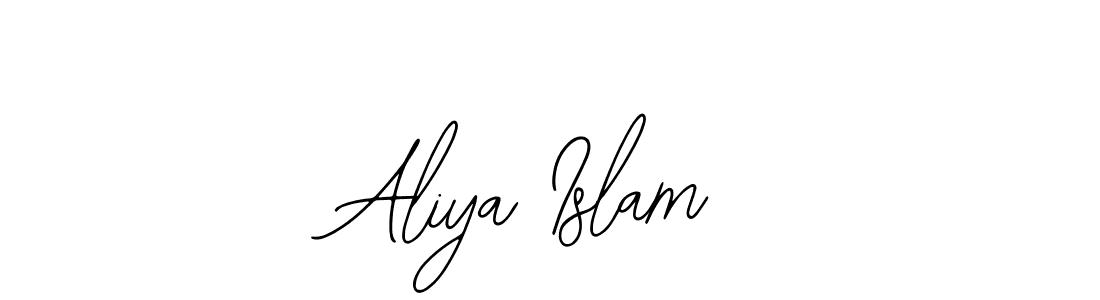 Create a beautiful signature design for name Aliya Islam. With this signature (Bearetta-2O07w) fonts, you can make a handwritten signature for free. Aliya Islam signature style 12 images and pictures png