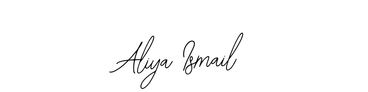How to make Aliya Ismail name signature. Use Bearetta-2O07w style for creating short signs online. This is the latest handwritten sign. Aliya Ismail signature style 12 images and pictures png
