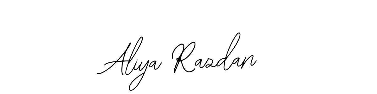 Also You can easily find your signature by using the search form. We will create Aliya Razdan name handwritten signature images for you free of cost using Bearetta-2O07w sign style. Aliya Razdan signature style 12 images and pictures png