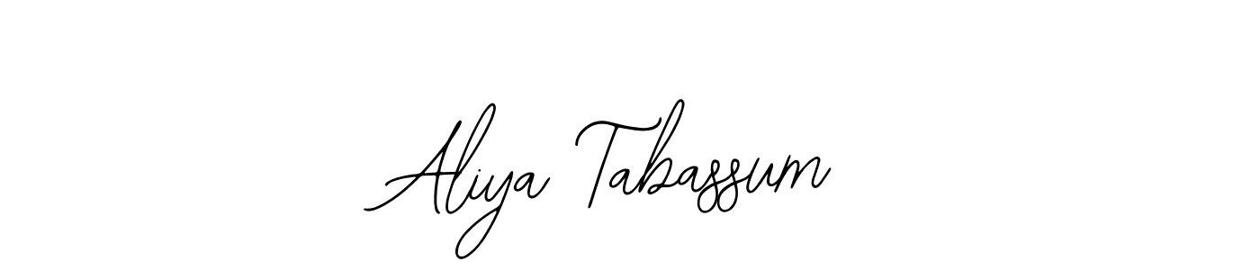 How to make Aliya Tabassum signature? Bearetta-2O07w is a professional autograph style. Create handwritten signature for Aliya Tabassum name. Aliya Tabassum signature style 12 images and pictures png