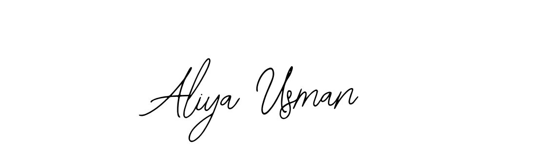 Also You can easily find your signature by using the search form. We will create Aliya Usman name handwritten signature images for you free of cost using Bearetta-2O07w sign style. Aliya Usman signature style 12 images and pictures png