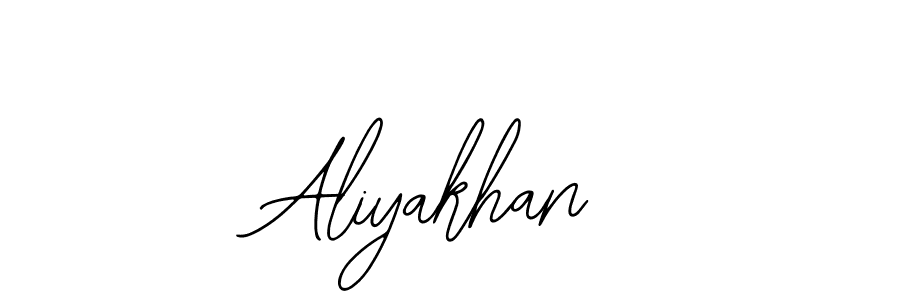 Use a signature maker to create a handwritten signature online. With this signature software, you can design (Bearetta-2O07w) your own signature for name Aliyakhan. Aliyakhan signature style 12 images and pictures png