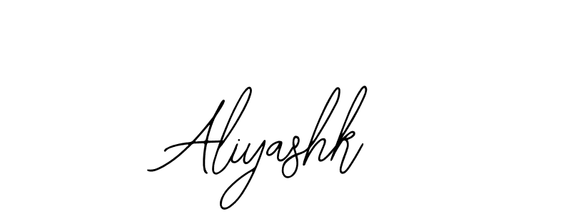 Create a beautiful signature design for name Aliyashk. With this signature (Bearetta-2O07w) fonts, you can make a handwritten signature for free. Aliyashk signature style 12 images and pictures png