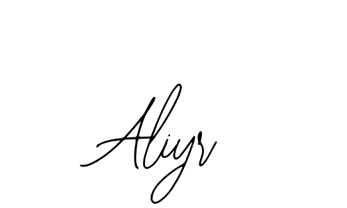 Design your own signature with our free online signature maker. With this signature software, you can create a handwritten (Bearetta-2O07w) signature for name Aliyr. Aliyr signature style 12 images and pictures png