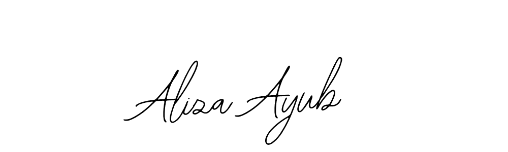 The best way (Bearetta-2O07w) to make a short signature is to pick only two or three words in your name. The name Aliza Ayub include a total of six letters. For converting this name. Aliza Ayub signature style 12 images and pictures png