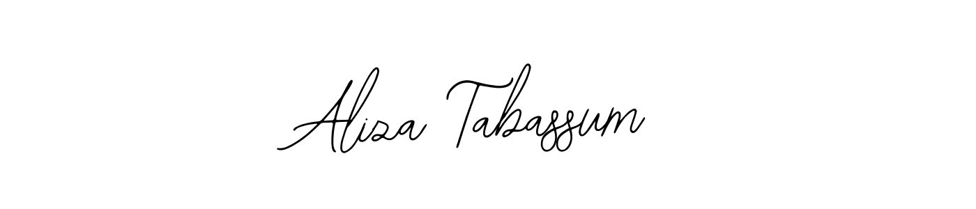 Bearetta-2O07w is a professional signature style that is perfect for those who want to add a touch of class to their signature. It is also a great choice for those who want to make their signature more unique. Get Aliza Tabassum name to fancy signature for free. Aliza Tabassum signature style 12 images and pictures png