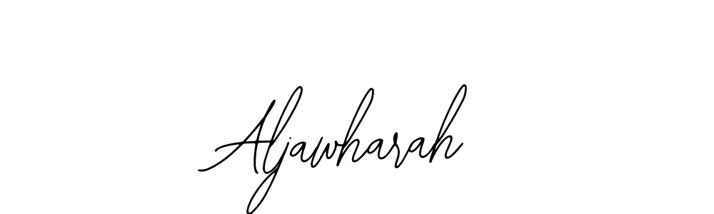 Bearetta-2O07w is a professional signature style that is perfect for those who want to add a touch of class to their signature. It is also a great choice for those who want to make their signature more unique. Get Aljawharah name to fancy signature for free. Aljawharah signature style 12 images and pictures png