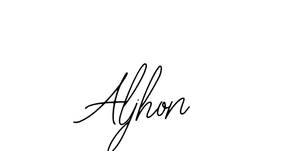 if you are searching for the best signature style for your name Aljhon. so please give up your signature search. here we have designed multiple signature styles  using Bearetta-2O07w. Aljhon signature style 12 images and pictures png