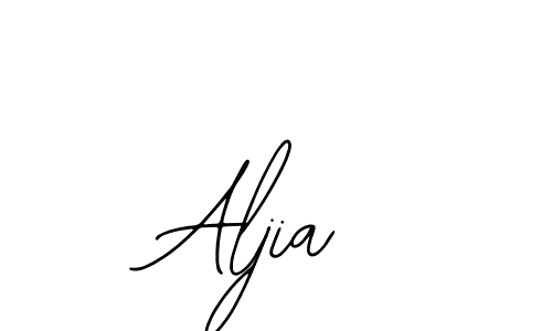 Use a signature maker to create a handwritten signature online. With this signature software, you can design (Bearetta-2O07w) your own signature for name Aljia. Aljia signature style 12 images and pictures png