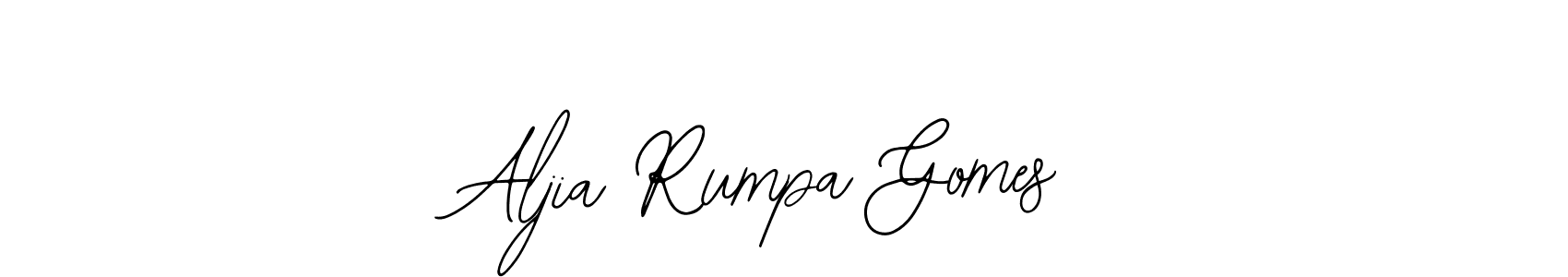 Similarly Bearetta-2O07w is the best handwritten signature design. Signature creator online .You can use it as an online autograph creator for name Aljia Rumpa Gomes. Aljia Rumpa Gomes signature style 12 images and pictures png