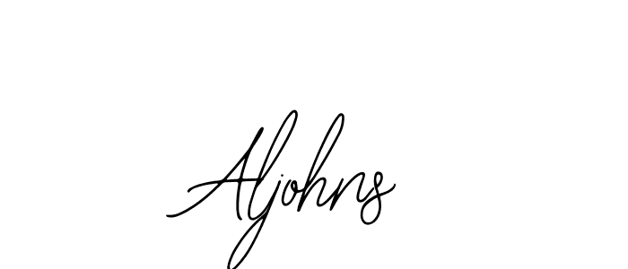 Best and Professional Signature Style for Aljohns. Bearetta-2O07w Best Signature Style Collection. Aljohns signature style 12 images and pictures png
