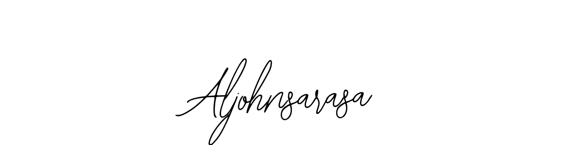 How to make Aljohnsarasa signature? Bearetta-2O07w is a professional autograph style. Create handwritten signature for Aljohnsarasa name. Aljohnsarasa signature style 12 images and pictures png