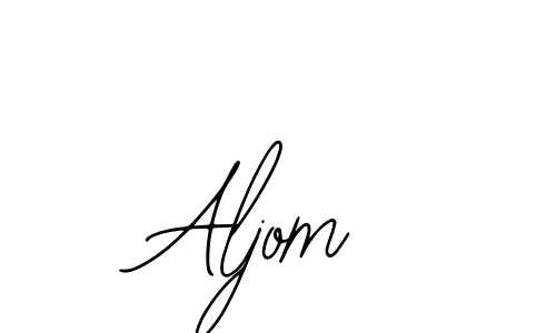 Also we have Aljom name is the best signature style. Create professional handwritten signature collection using Bearetta-2O07w autograph style. Aljom signature style 12 images and pictures png