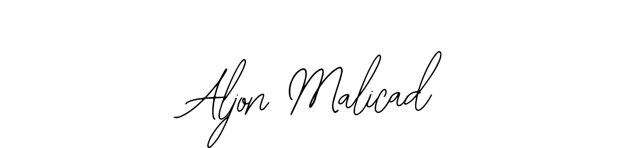 Create a beautiful signature design for name Aljon Malicad. With this signature (Bearetta-2O07w) fonts, you can make a handwritten signature for free. Aljon Malicad signature style 12 images and pictures png
