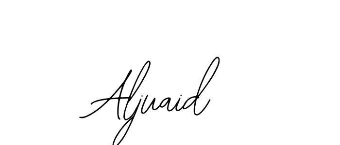 How to make Aljuaid name signature. Use Bearetta-2O07w style for creating short signs online. This is the latest handwritten sign. Aljuaid signature style 12 images and pictures png