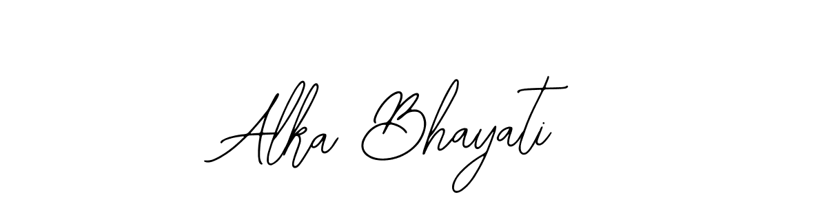 Make a beautiful signature design for name Alka Bhayati. With this signature (Bearetta-2O07w) style, you can create a handwritten signature for free. Alka Bhayati signature style 12 images and pictures png
