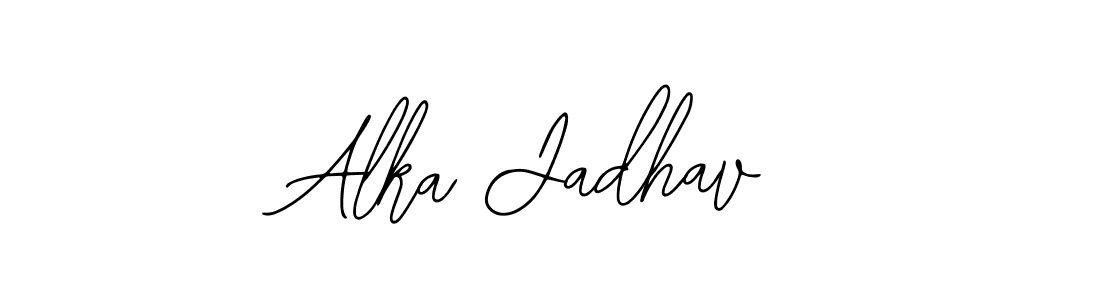 Design your own signature with our free online signature maker. With this signature software, you can create a handwritten (Bearetta-2O07w) signature for name Alka Jadhav. Alka Jadhav signature style 12 images and pictures png