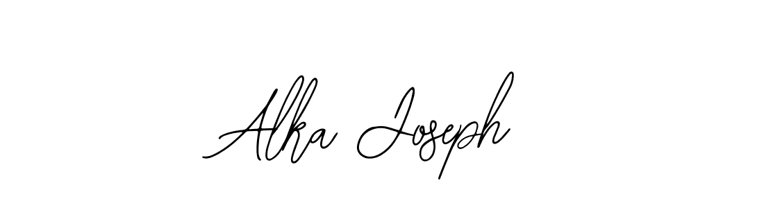 Design your own signature with our free online signature maker. With this signature software, you can create a handwritten (Bearetta-2O07w) signature for name Alka Joseph. Alka Joseph signature style 12 images and pictures png