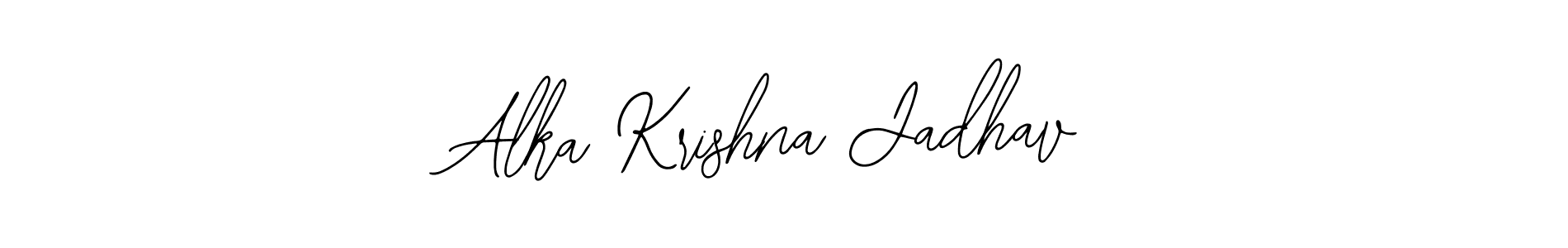 Also You can easily find your signature by using the search form. We will create Alka Krishna Jadhav name handwritten signature images for you free of cost using Bearetta-2O07w sign style. Alka Krishna Jadhav signature style 12 images and pictures png