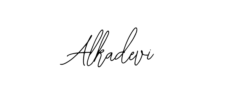 Design your own signature with our free online signature maker. With this signature software, you can create a handwritten (Bearetta-2O07w) signature for name Alkadevi. Alkadevi signature style 12 images and pictures png