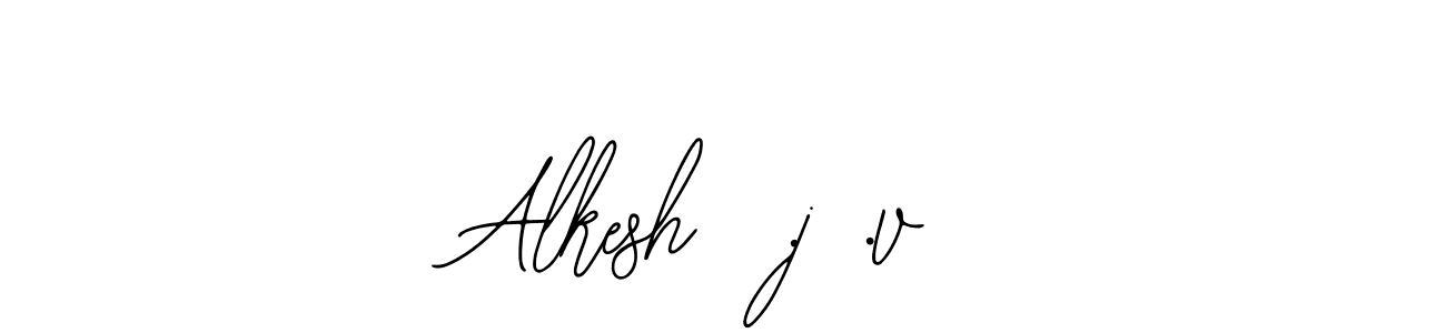 You can use this online signature creator to create a handwritten signature for the name Alkesh  .j .v. This is the best online autograph maker. Alkesh  .j .v signature style 12 images and pictures png