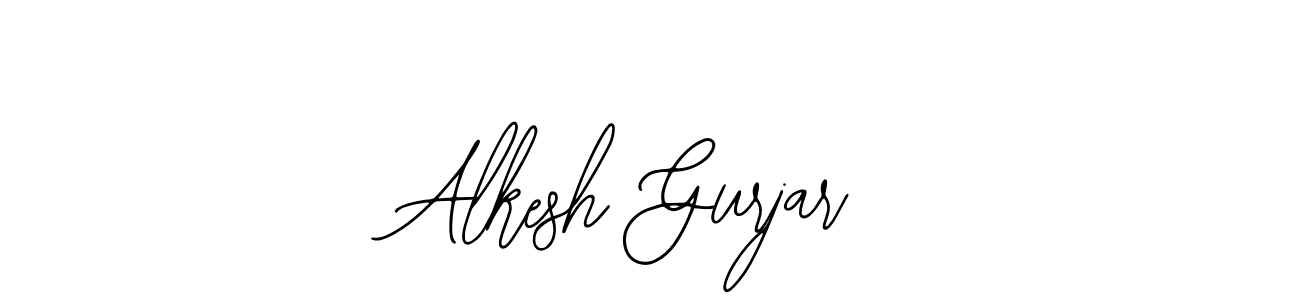 You should practise on your own different ways (Bearetta-2O07w) to write your name (Alkesh Gurjar) in signature. don't let someone else do it for you. Alkesh Gurjar signature style 12 images and pictures png