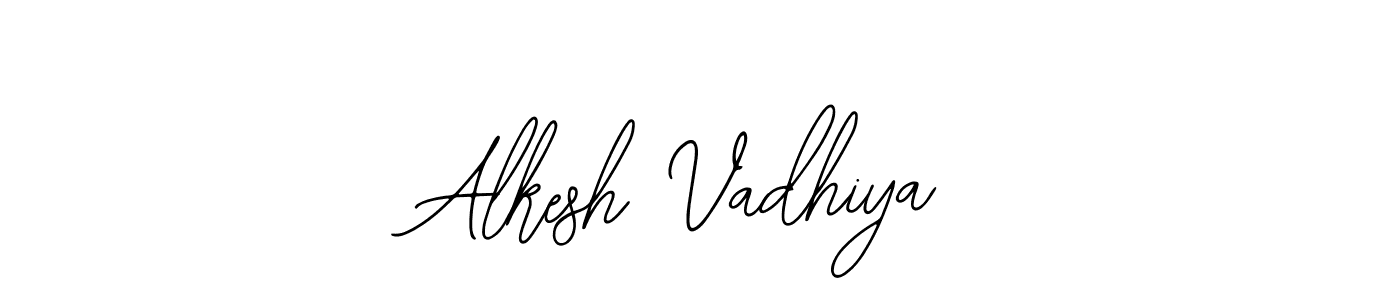 The best way (Bearetta-2O07w) to make a short signature is to pick only two or three words in your name. The name Alkesh Vadhiya include a total of six letters. For converting this name. Alkesh Vadhiya signature style 12 images and pictures png