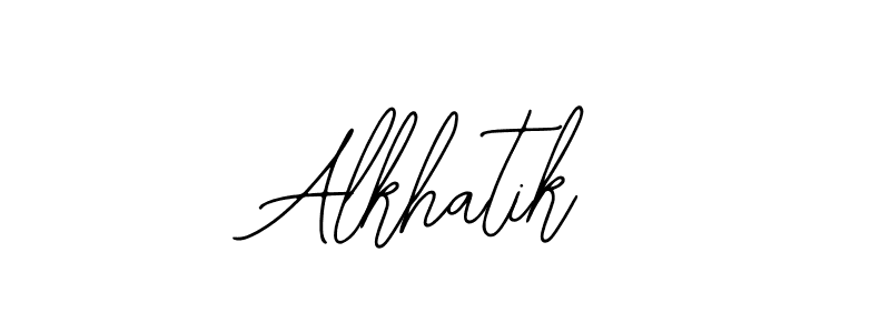 The best way (Bearetta-2O07w) to make a short signature is to pick only two or three words in your name. The name Alkhatik include a total of six letters. For converting this name. Alkhatik signature style 12 images and pictures png