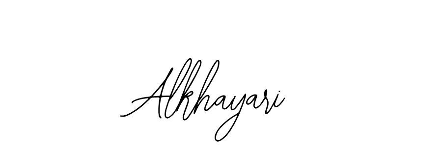 Bearetta-2O07w is a professional signature style that is perfect for those who want to add a touch of class to their signature. It is also a great choice for those who want to make their signature more unique. Get Alkhayari name to fancy signature for free. Alkhayari signature style 12 images and pictures png