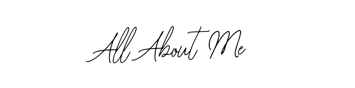 How to make All About Me name signature. Use Bearetta-2O07w style for creating short signs online. This is the latest handwritten sign. All About Me signature style 12 images and pictures png