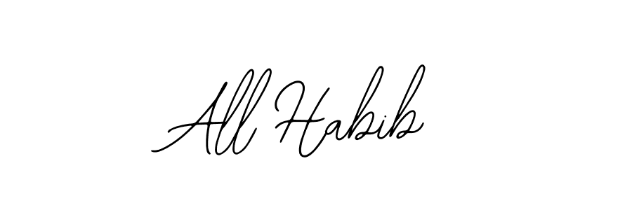 Create a beautiful signature design for name All Habib. With this signature (Bearetta-2O07w) fonts, you can make a handwritten signature for free. All Habib signature style 12 images and pictures png