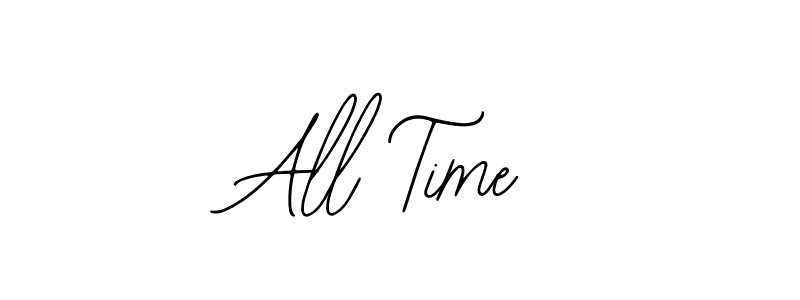 How to make All Time signature? Bearetta-2O07w is a professional autograph style. Create handwritten signature for All Time name. All Time signature style 12 images and pictures png