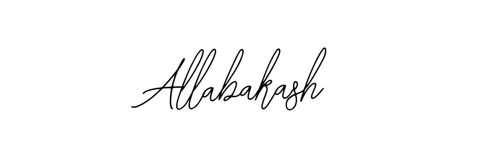 How to make Allabakash signature? Bearetta-2O07w is a professional autograph style. Create handwritten signature for Allabakash name. Allabakash signature style 12 images and pictures png