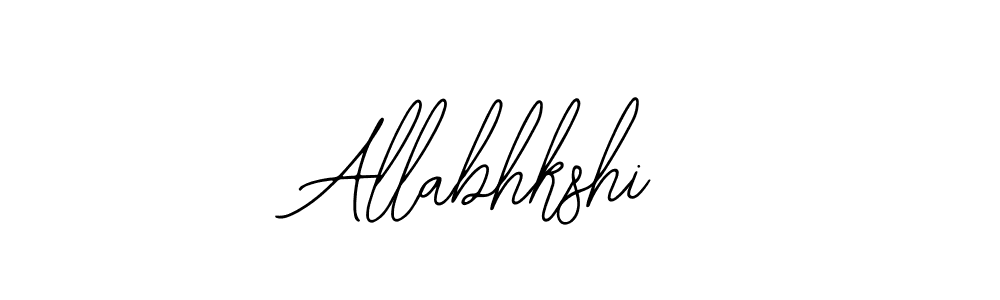 Also we have Allabhkshi name is the best signature style. Create professional handwritten signature collection using Bearetta-2O07w autograph style. Allabhkshi signature style 12 images and pictures png