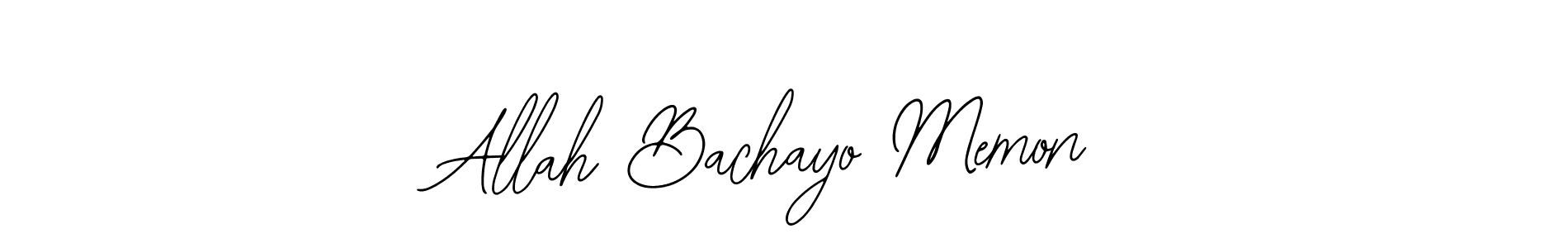 Create a beautiful signature design for name Allah Bachayo Memon. With this signature (Bearetta-2O07w) fonts, you can make a handwritten signature for free. Allah Bachayo Memon signature style 12 images and pictures png