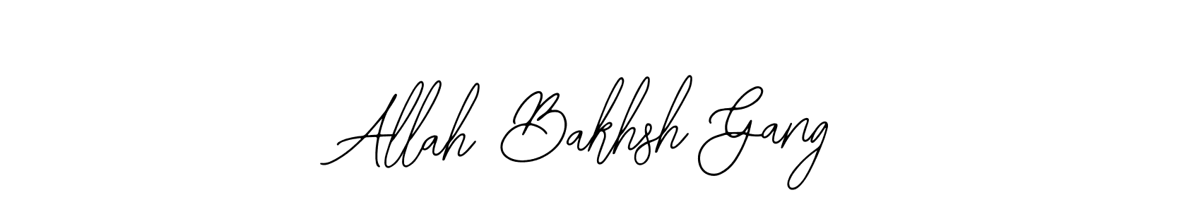 Make a beautiful signature design for name Allah Bakhsh Gang. Use this online signature maker to create a handwritten signature for free. Allah Bakhsh Gang signature style 12 images and pictures png