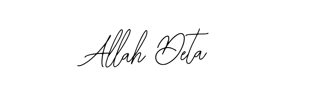 You should practise on your own different ways (Bearetta-2O07w) to write your name (Allah Deta) in signature. don't let someone else do it for you. Allah Deta signature style 12 images and pictures png
