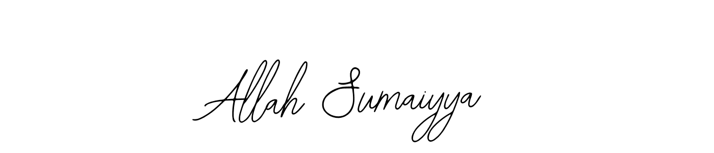 Make a beautiful signature design for name Allah Sumaiyya. With this signature (Bearetta-2O07w) style, you can create a handwritten signature for free. Allah Sumaiyya signature style 12 images and pictures png
