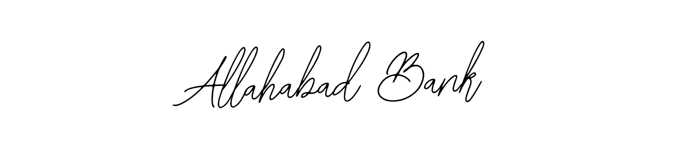 You should practise on your own different ways (Bearetta-2O07w) to write your name (Allahabad Bank) in signature. don't let someone else do it for you. Allahabad Bank signature style 12 images and pictures png