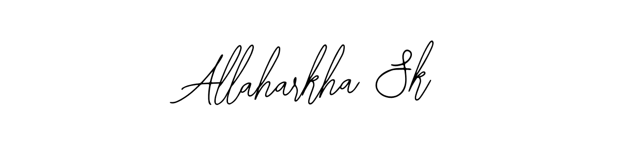 Bearetta-2O07w is a professional signature style that is perfect for those who want to add a touch of class to their signature. It is also a great choice for those who want to make their signature more unique. Get Allaharkha Sk name to fancy signature for free. Allaharkha Sk signature style 12 images and pictures png
