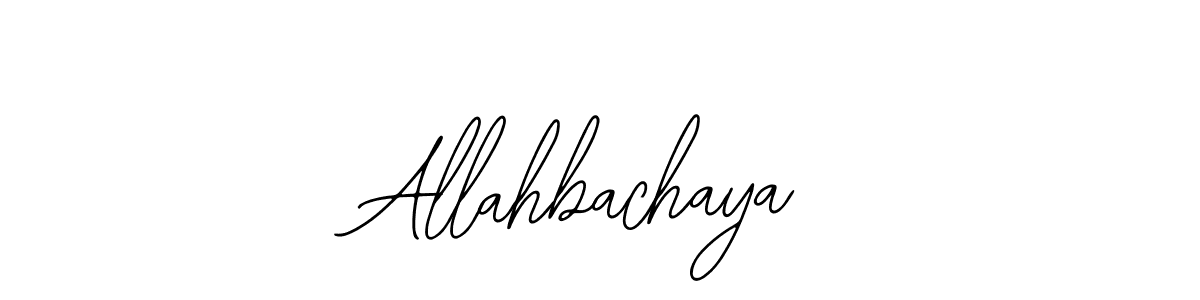 The best way (Bearetta-2O07w) to make a short signature is to pick only two or three words in your name. The name Allahbachaya include a total of six letters. For converting this name. Allahbachaya signature style 12 images and pictures png