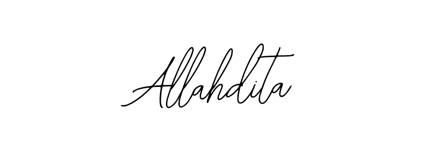 Similarly Bearetta-2O07w is the best handwritten signature design. Signature creator online .You can use it as an online autograph creator for name Allahdita. Allahdita signature style 12 images and pictures png