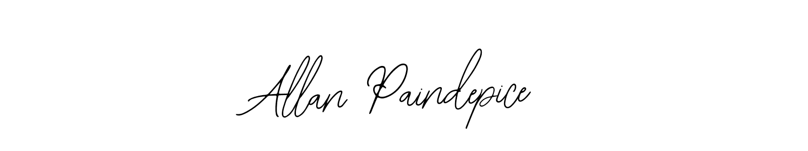 The best way (Bearetta-2O07w) to make a short signature is to pick only two or three words in your name. The name Allan Paindepice include a total of six letters. For converting this name. Allan Paindepice signature style 12 images and pictures png