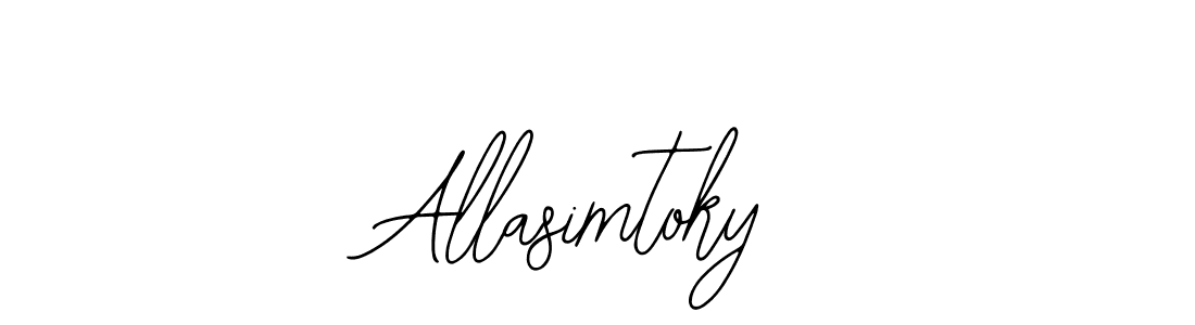 Create a beautiful signature design for name Allasimtoky. With this signature (Bearetta-2O07w) fonts, you can make a handwritten signature for free. Allasimtoky signature style 12 images and pictures png