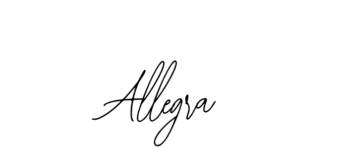 You should practise on your own different ways (Bearetta-2O07w) to write your name (Allegra) in signature. don't let someone else do it for you. Allegra signature style 12 images and pictures png