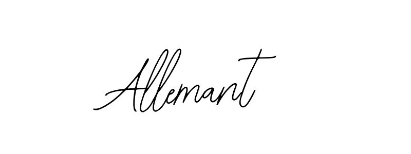 How to make Allemant signature? Bearetta-2O07w is a professional autograph style. Create handwritten signature for Allemant name. Allemant signature style 12 images and pictures png