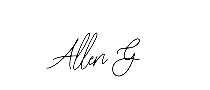 Allen G stylish signature style. Best Handwritten Sign (Bearetta-2O07w) for my name. Handwritten Signature Collection Ideas for my name Allen G. Allen G signature style 12 images and pictures png