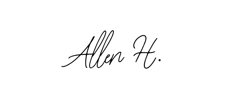 How to Draw Allen H. signature style? Bearetta-2O07w is a latest design signature styles for name Allen H.. Allen H. signature style 12 images and pictures png