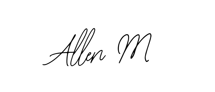 if you are searching for the best signature style for your name Allen M. so please give up your signature search. here we have designed multiple signature styles  using Bearetta-2O07w. Allen M signature style 12 images and pictures png